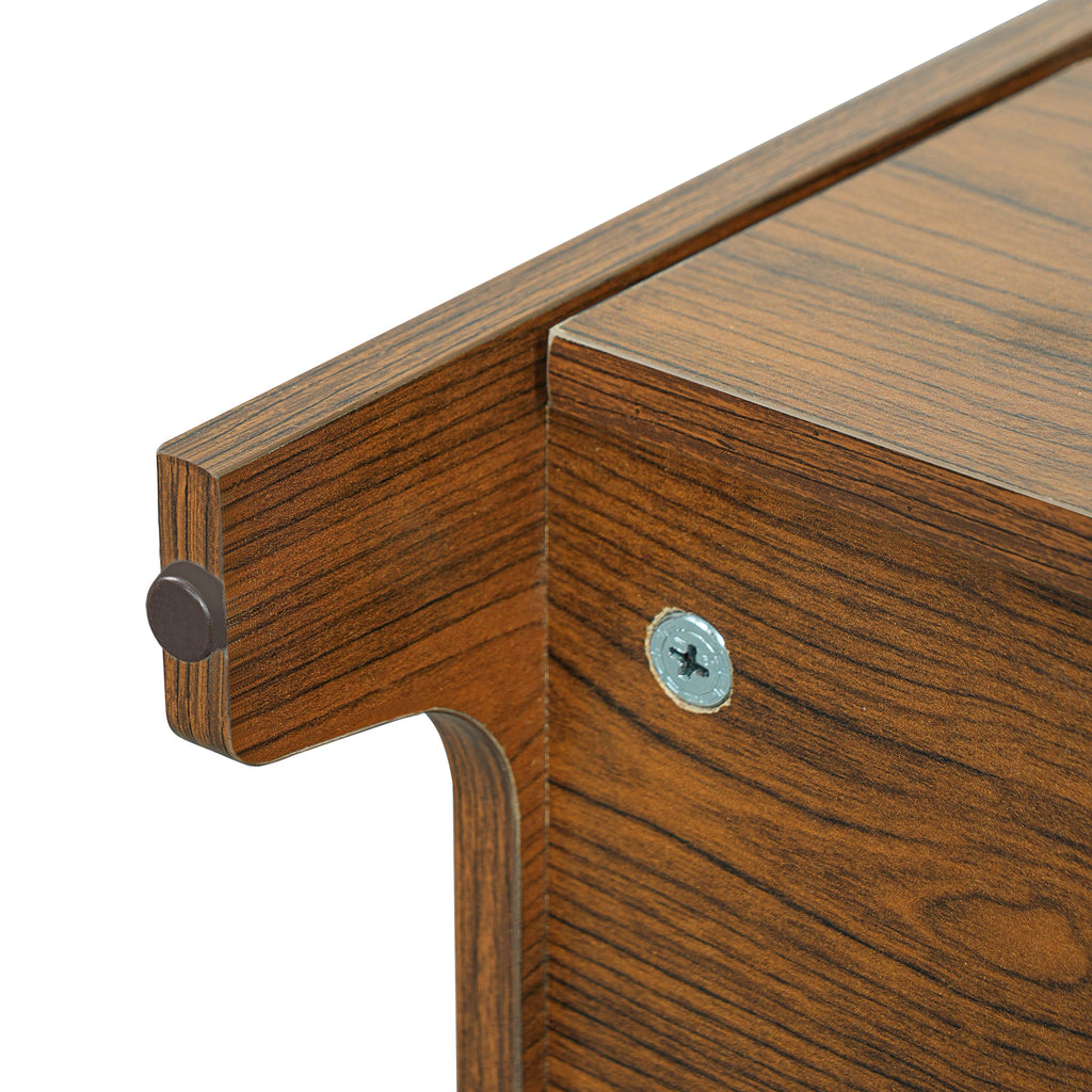 2-Piece Modern Cat Litter Box Enclosure Set – Hidden Cat House Side