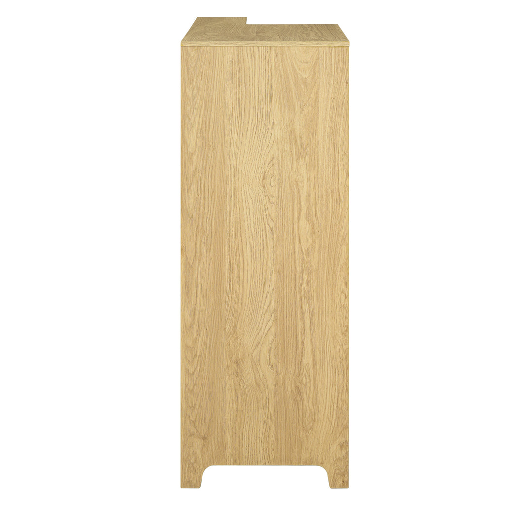 2-Piece Modern Cat Litter Box Enclosure Set – Hidden Cat House Side