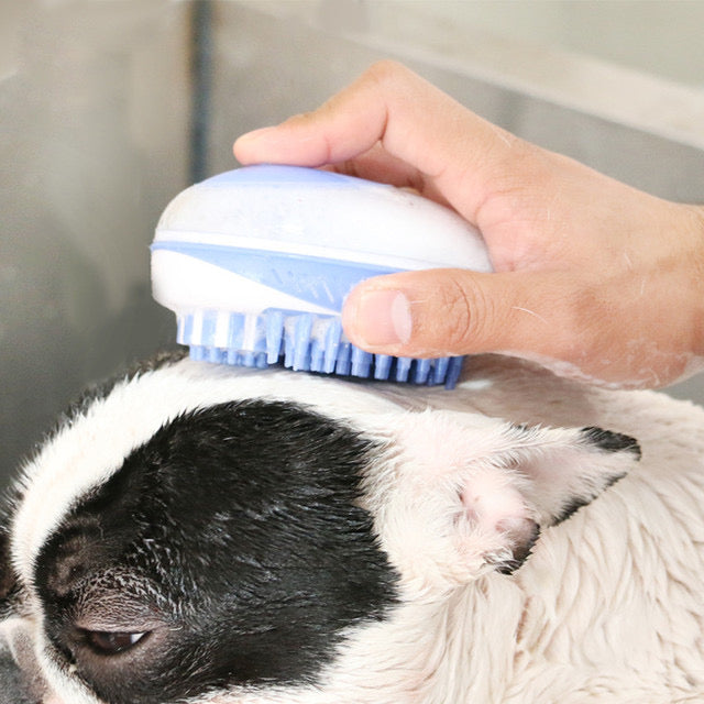 Fillable Bath Brush for Dogs and Cats
