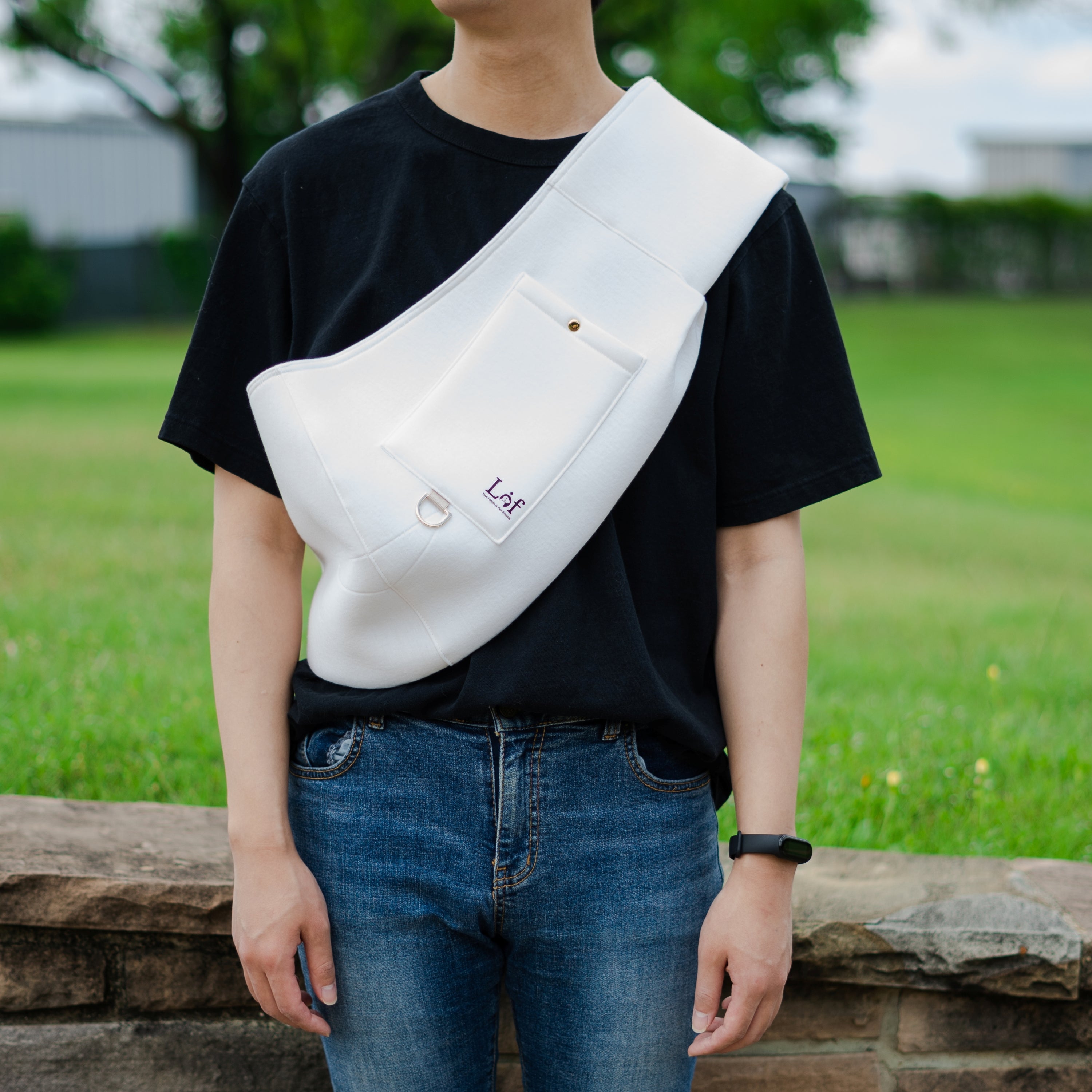 Lof Neoprene Pet Sling Carrier - Secure & Stylish Travel for Small Pets