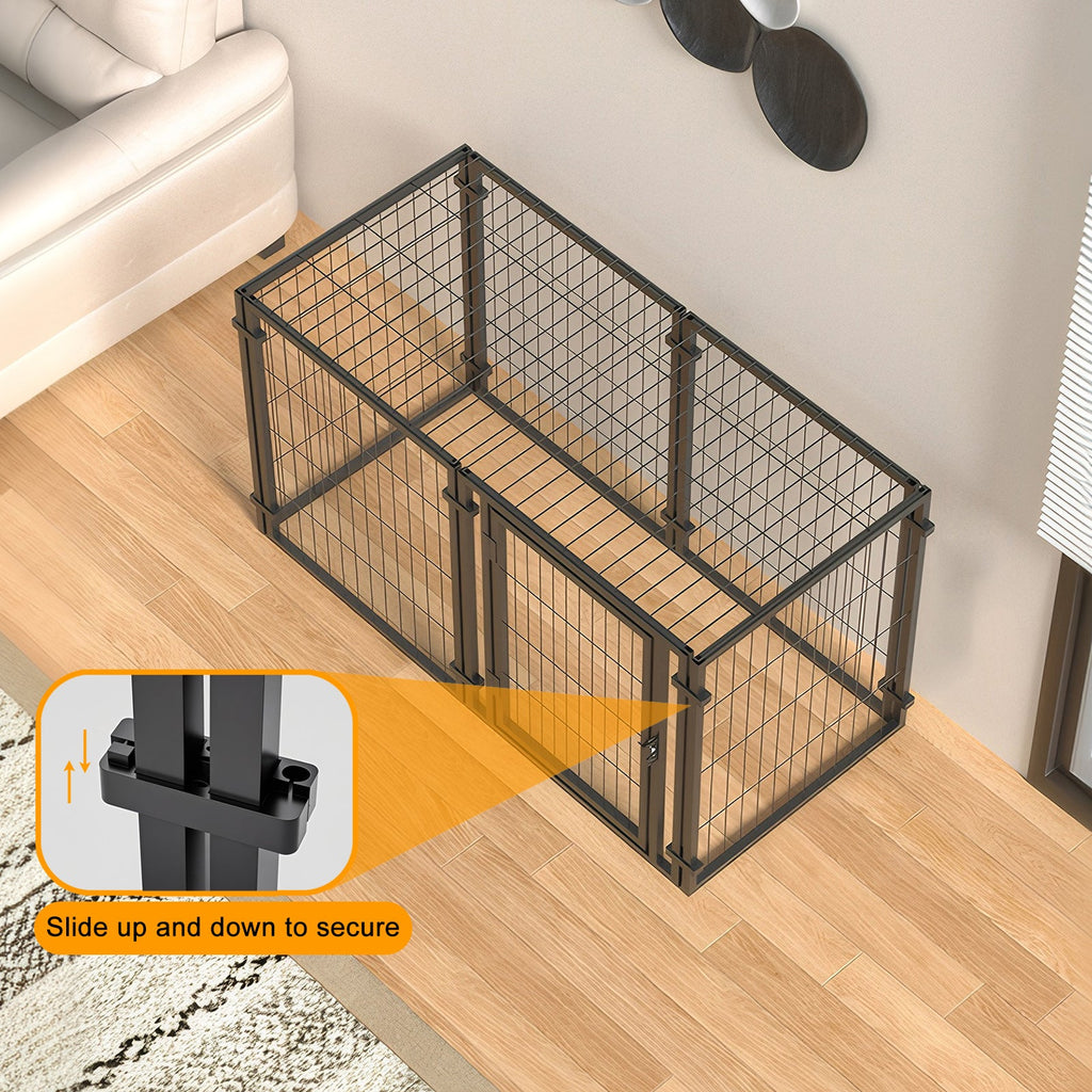 47.2" Heavy Duty Dog Crate Playpen for Small, Medium & Large Dogs –