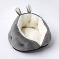 Pet Bed Round Plush Bunny Ear Design