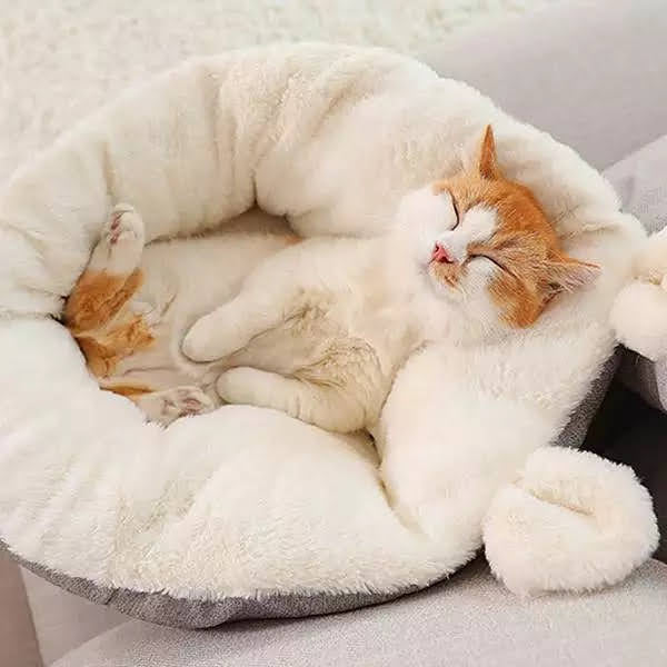 *** Cat Bed Sleeping Bag Bed (Grey-Medium)