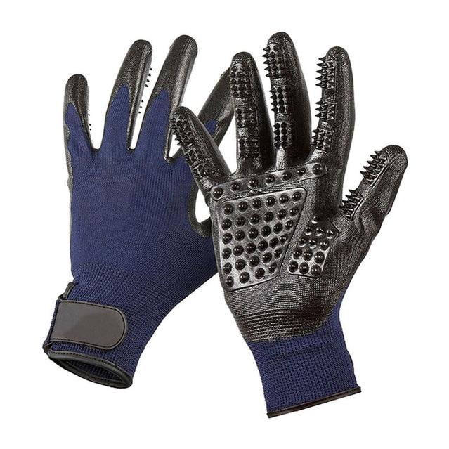 1 Pair Pet Grooming Gloves - Detangle and Deshedding