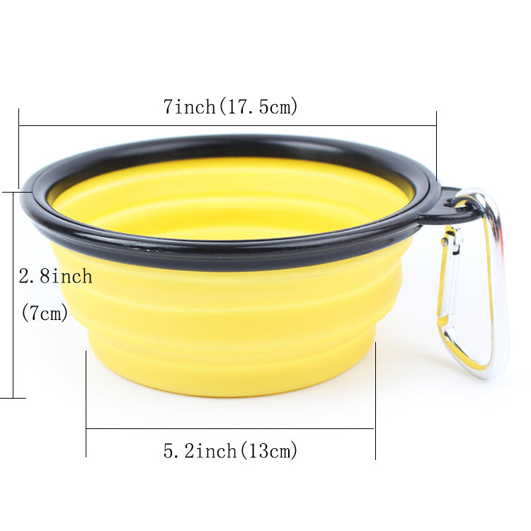 Portable Collapsible Silicone Travel Pet Bowl
