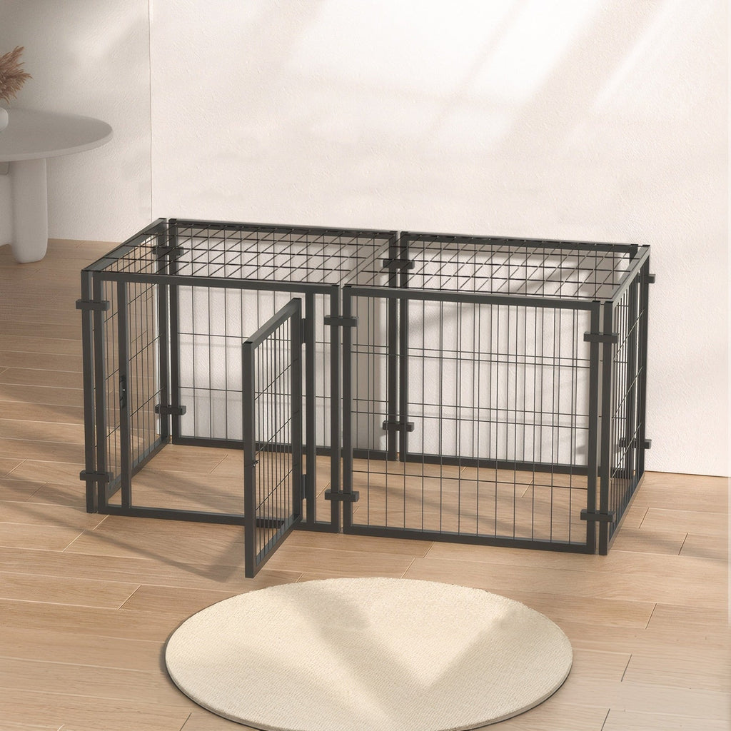 47.2" Heavy Duty Dog Crate Playpen for Small, Medium & Large Dogs –