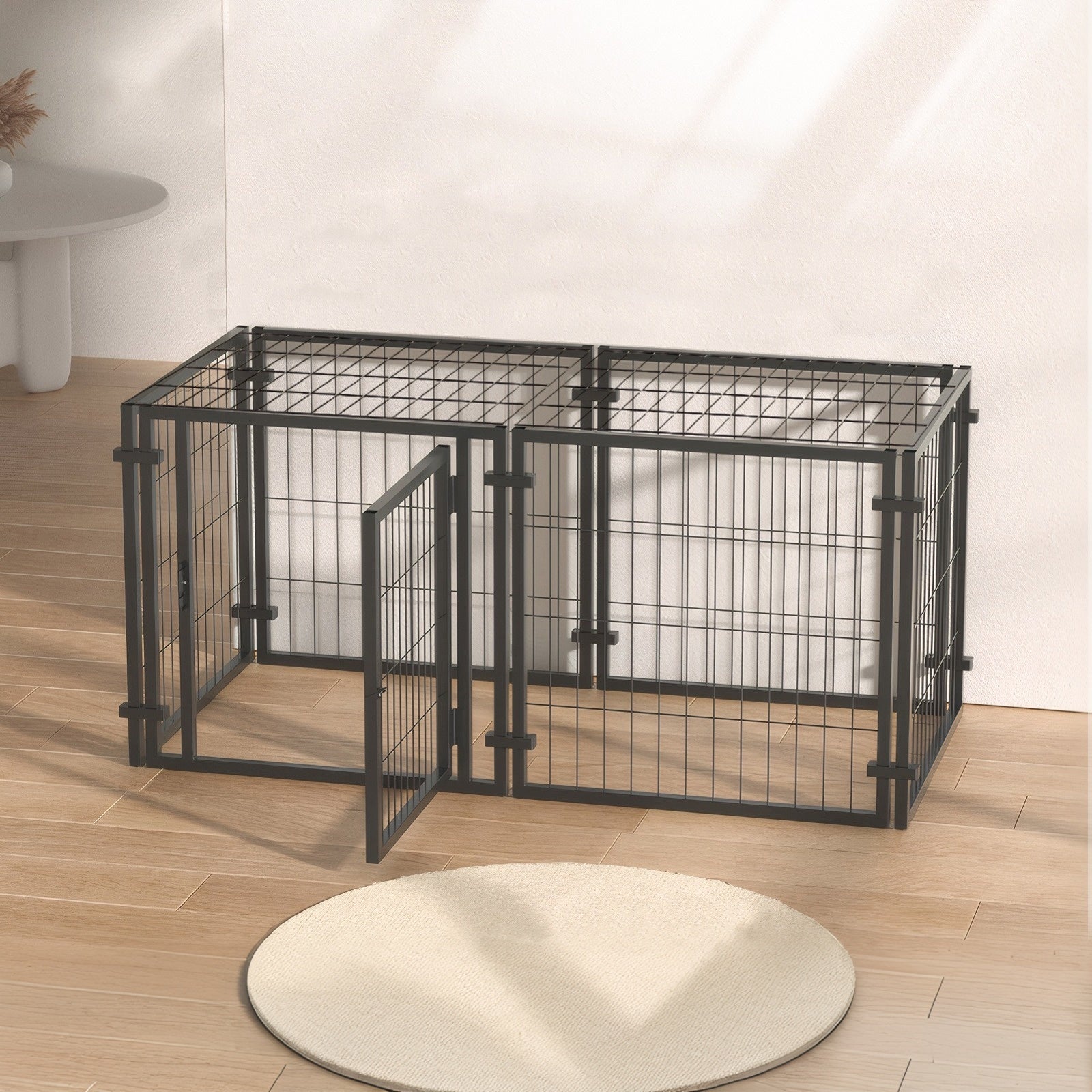 47.2" Heavy Duty Dog Crate Playpen for Small, Medium & Large Dogs –