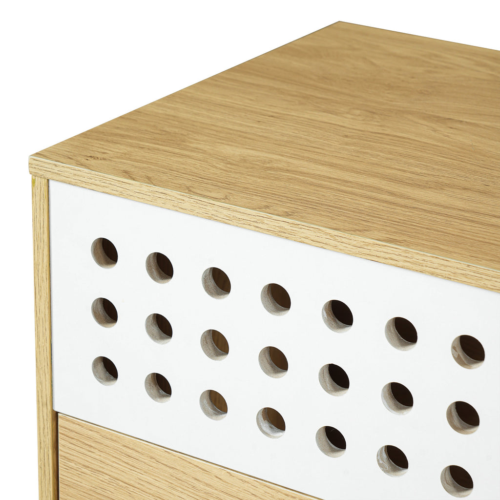 2-Piece Modern Cat Litter Box Enclosure Set – Hidden Cat House Side