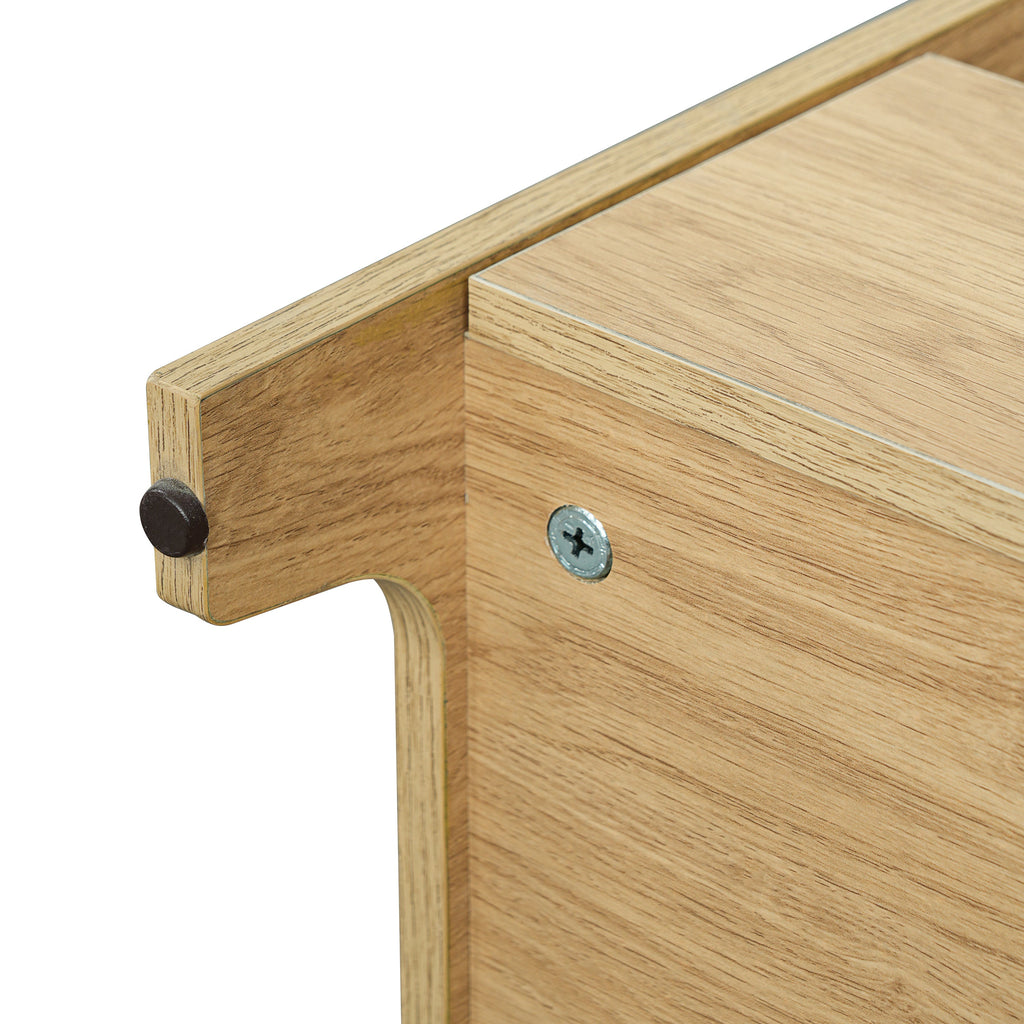 2-Piece Modern Cat Litter Box Enclosure Set – Hidden Cat House Side